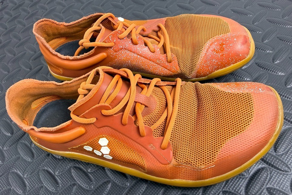Vivobarefoot Primus Lite III Shoes Womens 38 US 7.5 Orange Mesh Running Barefoot